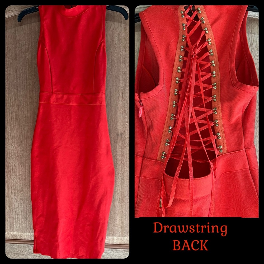 WOW Couture Red Dress with Drawstring Back